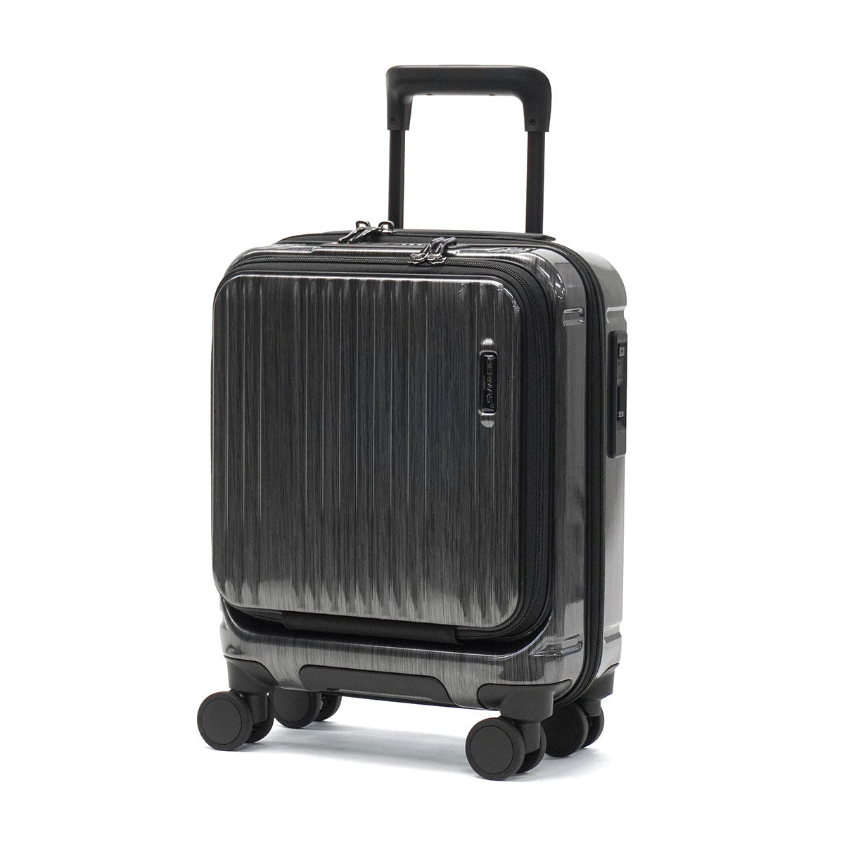 バーマス BERMAS 正規品1年保証 スーツケース 機内持ち込み ストッパー付き Sサイズ 22L 軽量 小さい 小型 出張 ビジネス コインロッカーサイズ PC 1泊 2泊 3泊 INTER CITY 60524-1 （ブラックヘアライン） ブラックヘアライン