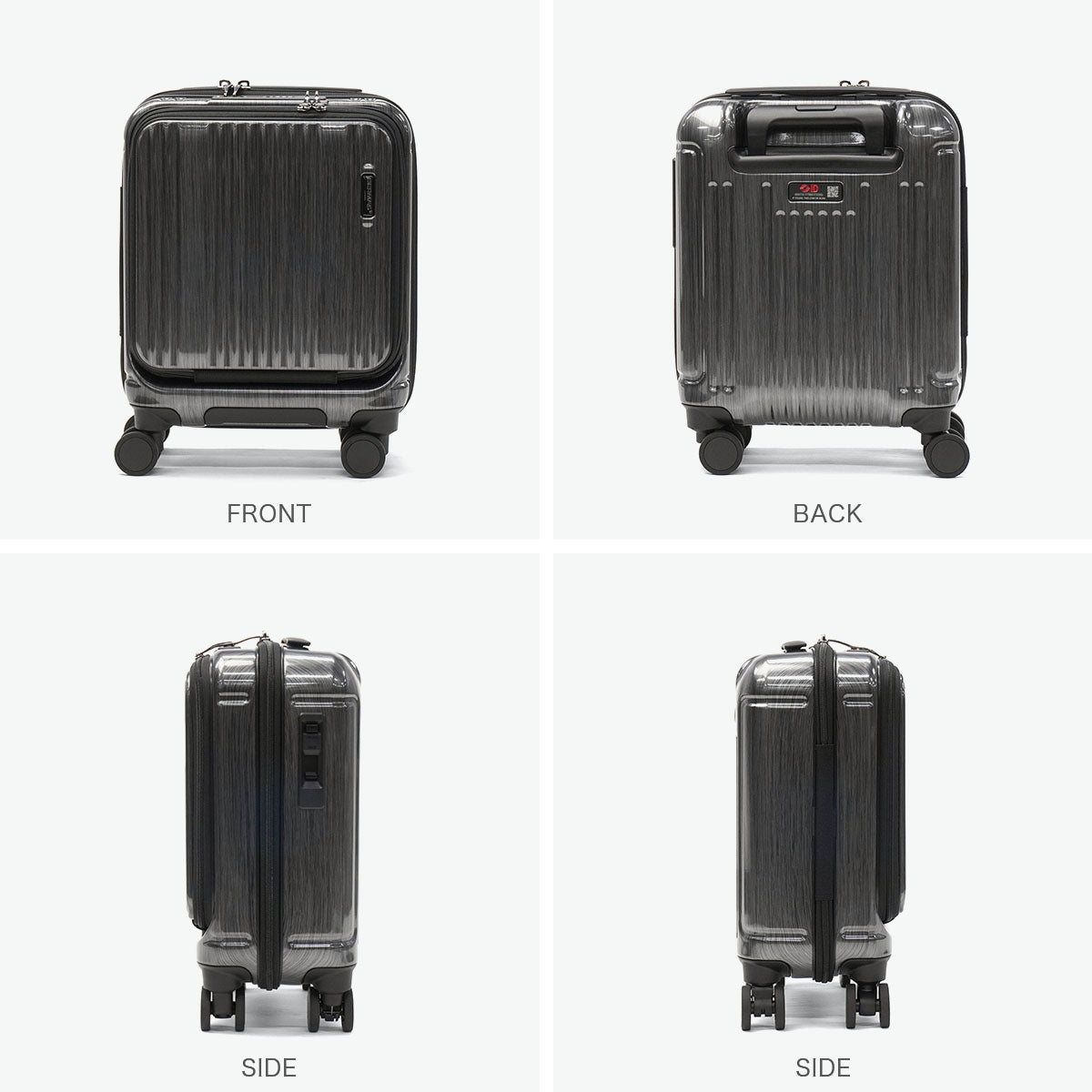 バーマス BERMAS 正規品1年保証 スーツケース 機内持ち込み ストッパー付き Sサイズ 22L 軽量 小さい 小型 出張 ビジネス コインロッカーサイズ PC 1泊 2泊 3泊 INTER CITY 60524-1 （ブラックヘアライン） ブラックヘアライン