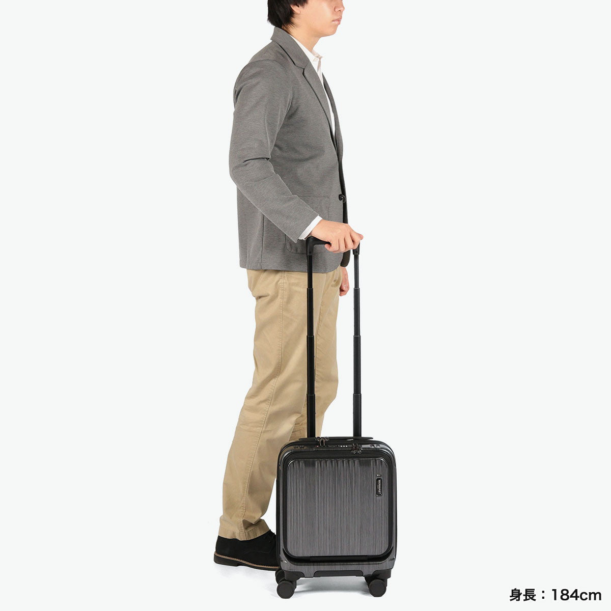 バーマス BERMAS 正規品1年保証 スーツケース 機内持ち込み ストッパー付き Sサイズ 22L 軽量 小さい 小型 出張 ビジネス コインロッカーサイズ PC 1泊 2泊 3泊 INTER CITY 60524-1 （ブラックヘアライン） ブラックヘアライン