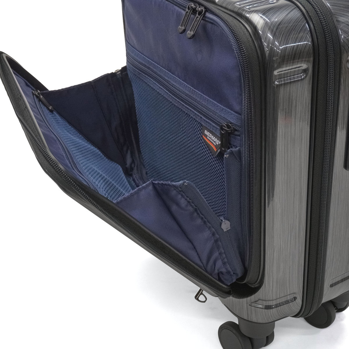バーマス BERMAS 正規品1年保証 スーツケース 機内持ち込み ストッパー付き Sサイズ 22L 軽量 小さい 小型 出張 ビジネス コインロッカーサイズ PC 1泊 2泊 3泊 INTER CITY 60524-1 （ブラックヘアライン） ブラックヘアライン