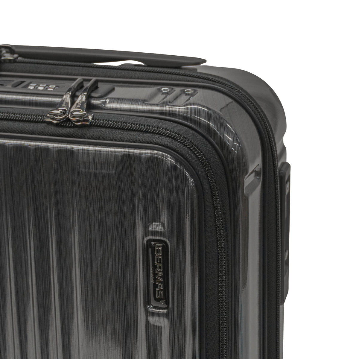 バーマス BERMAS 正規品1年保証 スーツケース 機内持ち込み ストッパー付き Sサイズ 22L 軽量 小さい 小型 出張 ビジネス コインロッカーサイズ PC 1泊 2泊 3泊 INTER CITY 60524-1 （ブラックヘアライン） ブラックヘアライン