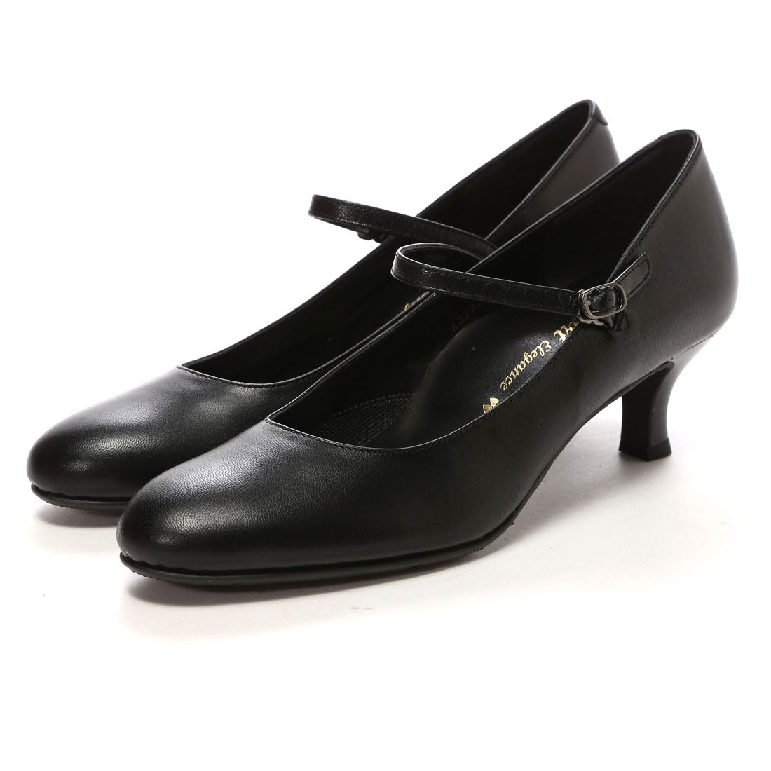 ビューフォートエレガンス BeauFort elegance EEウイズウォーキングパンプス,ブラック