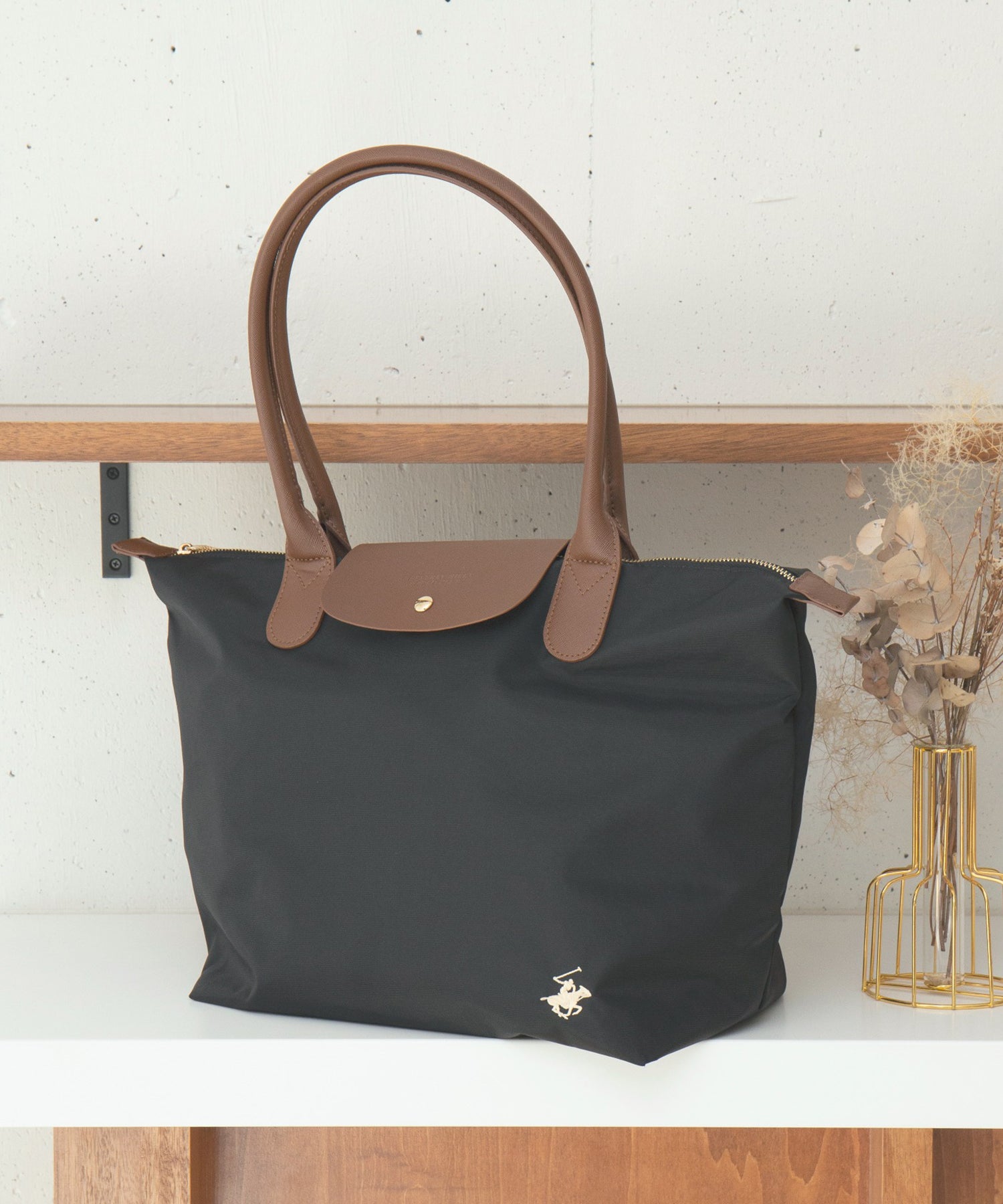 Beverly Hills Polo Club 《Special Edition》 Nylon PU Handle Tote Large