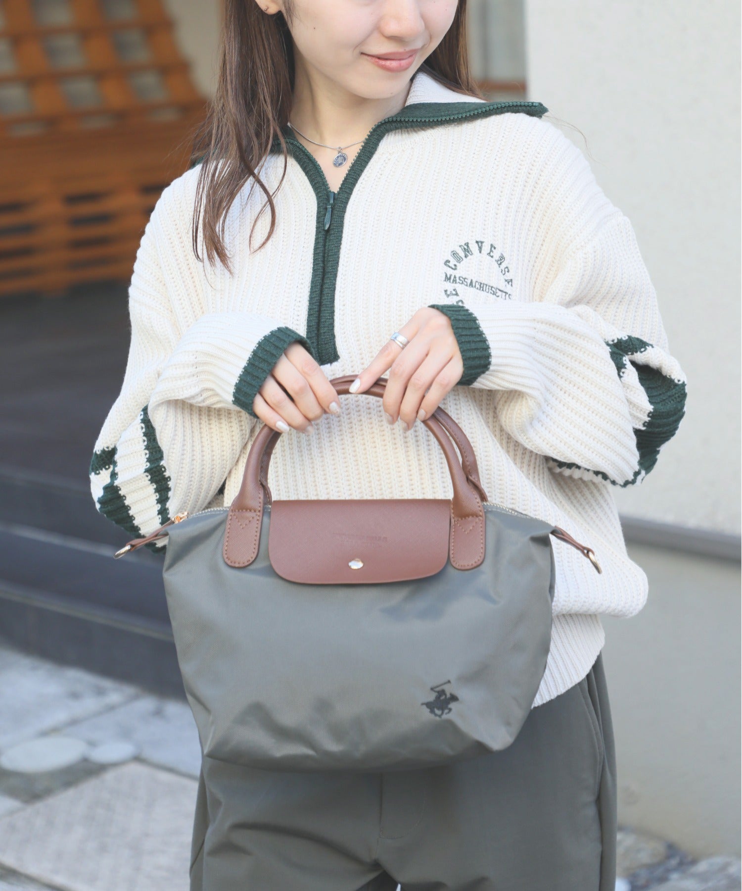 ビバリーヒルズポロクラブ BEVERLY HILLS POLO CLUB 【BEVERLY HILLS POLO CLUB】バッグ トートバッグ ハンドバッグ ショルダーバッグ ナイロン ロゴ TOP KA PIECE BAG 小