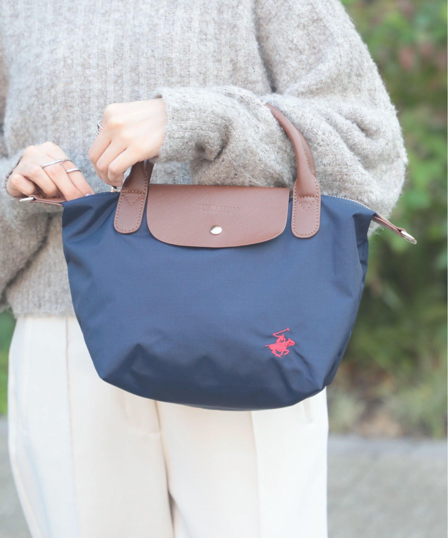 ビバリーヒルズポロクラブ BEVERLY HILLS POLO CLUB 【BEVERLY HILLS POLO CLUB】バッグ トートバッグ ハンドバッグ ショルダーバッグ ナイロン ロゴ TOP KA PIECE BAG 小