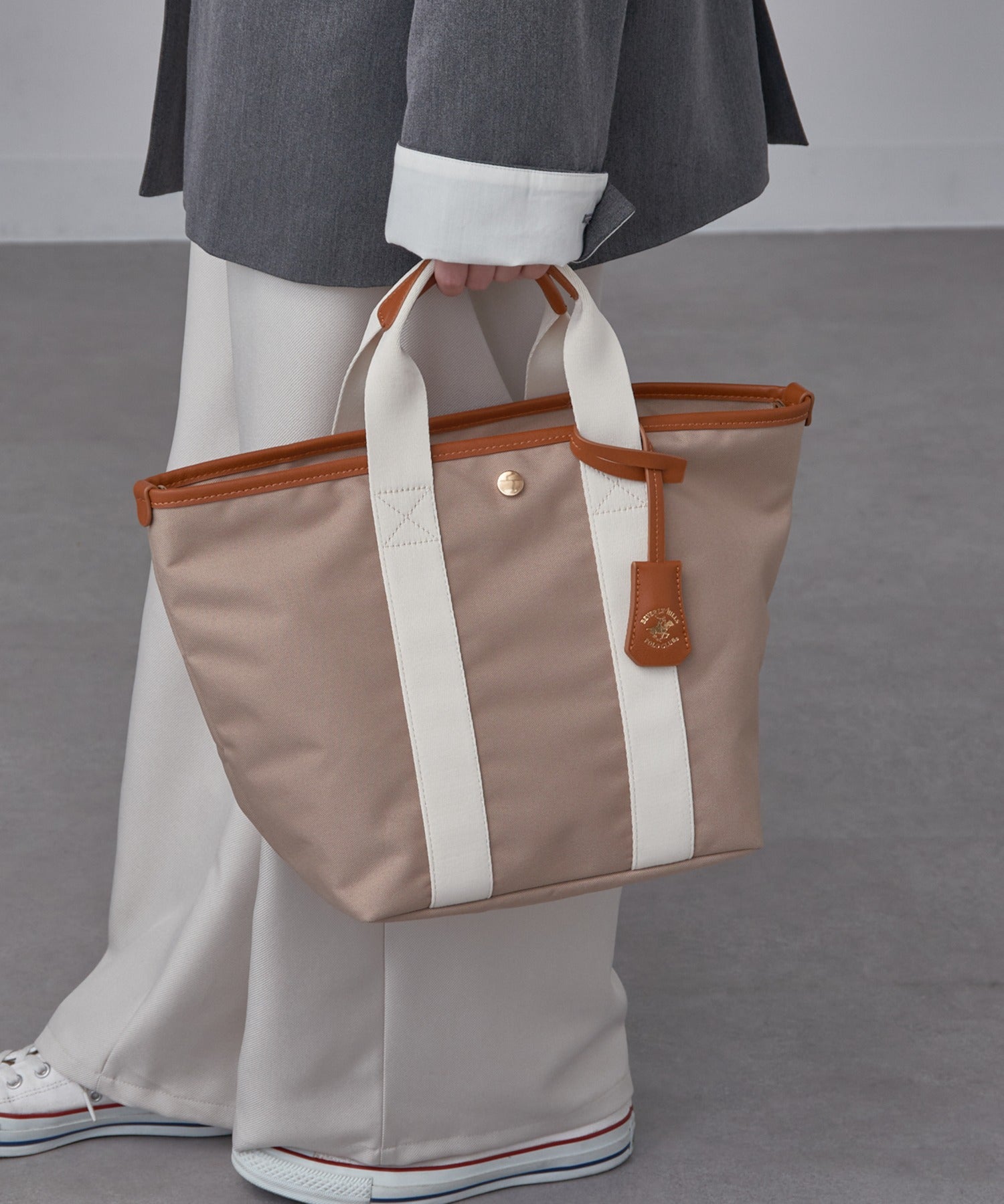 ビバリーヒルズポロクラブ BEVERLY HILLS POLO CLUB ≪別注≫キャンバストート BH9014 （ベージュ） ベージュ