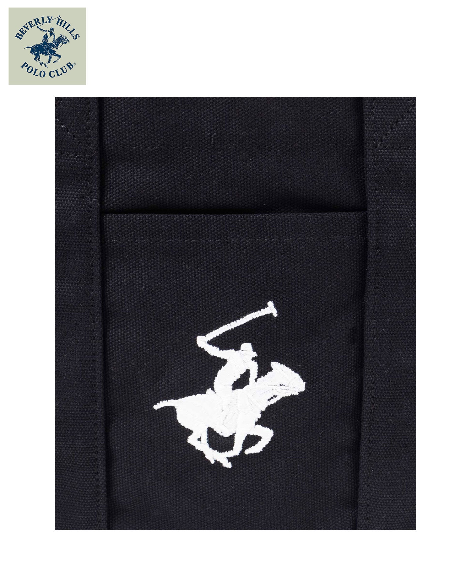 ビバリーヒルズポロクラブ BEVERLY HILLS POLO CLUB ミニキャンバストートバッグ （ブラック） ブラック