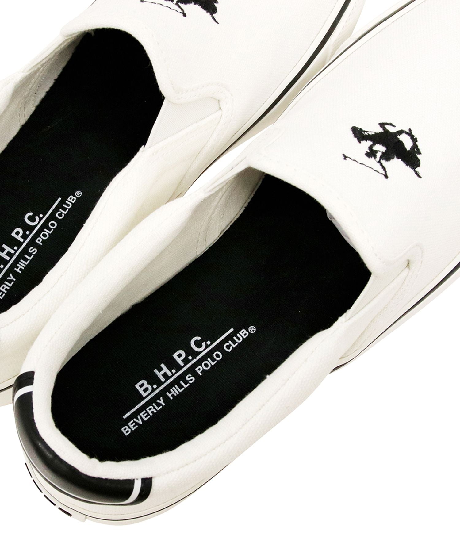 ビバリーヒルズポロクラブ BEVERLY HILLS POLO CLUB BHPC スリッポン スニーカー BEVERLY HILLS POLO CLUB （ホワイト） ホワイト
