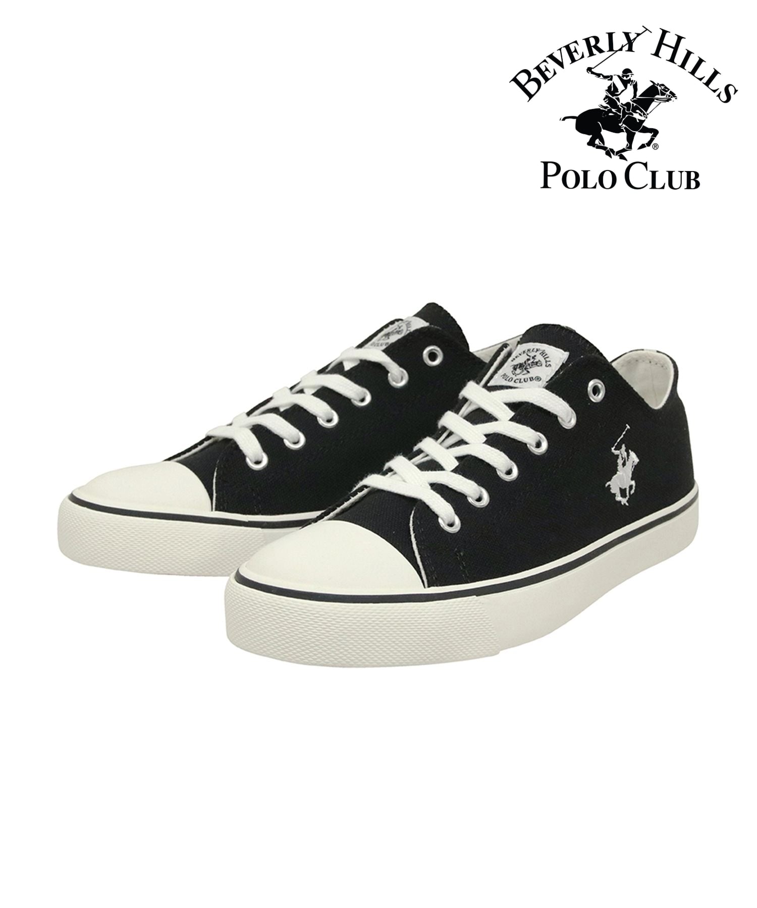 ビバリーヒルズポロクラブ BEVERLY HILLS POLO CLUB BHPC キャンバス スニーカー BEVERLY HILLS POLO CLUB （ブラック） ブラック