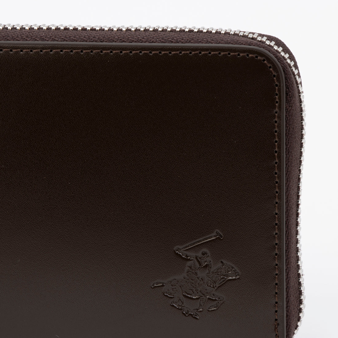 ビバリーヒルズポロクラブ BEVERLY HILLS POLO CLUB ラウンド長財布（コードバン調） （ダークブラウン/ブラウン） ダークブラウン/ブラウン