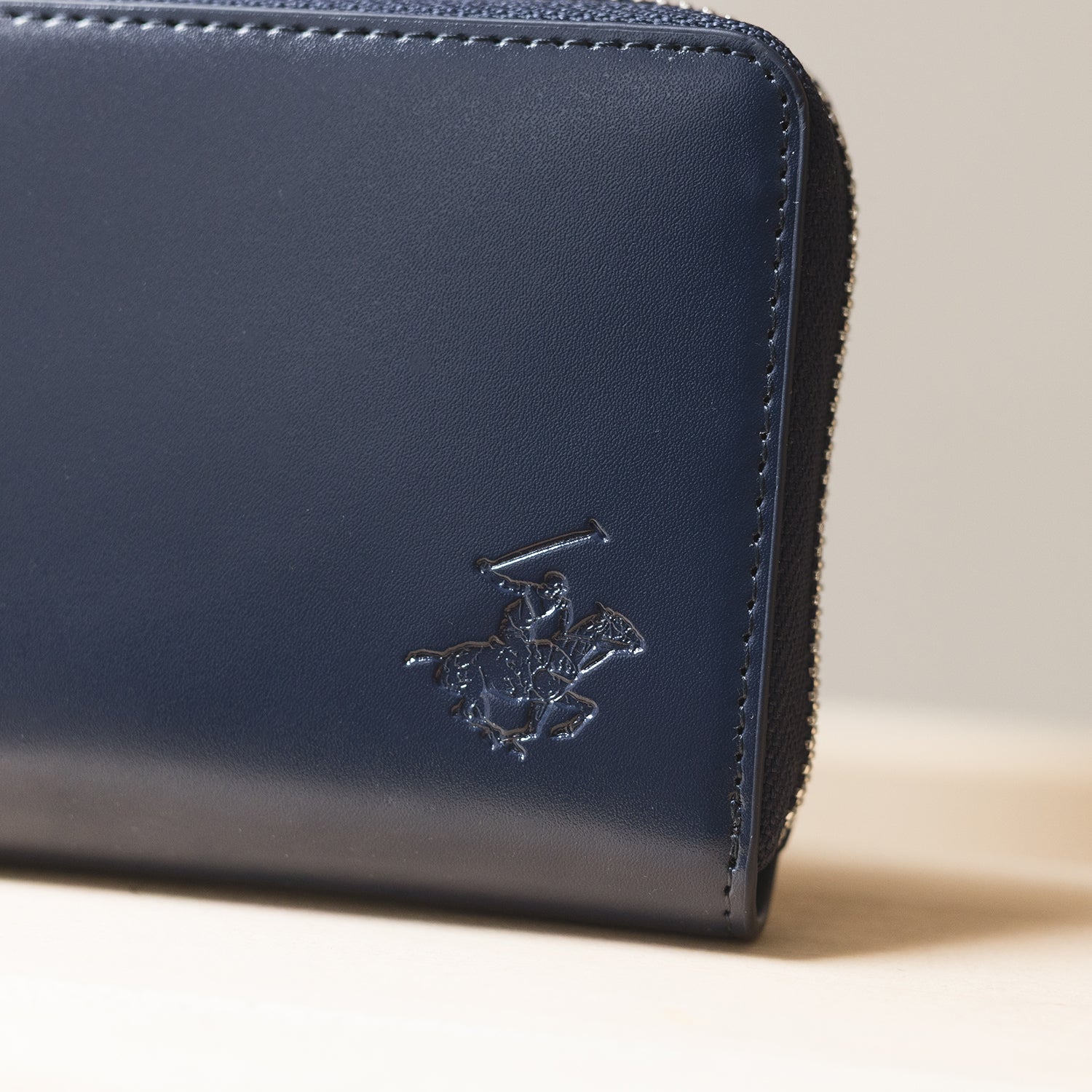 ビバリーヒルズポロクラブ BEVERLY HILLS POLO CLUB 長財布 レディース メンズ メンズ財布長 ラウンドファスナー財布 ラウンド 本革 牛革 レザー ウォレット 金運 ブランド BHPC ラウンド長財布 （コードバン調）PN25554202BB （ネイビー） ネイビー