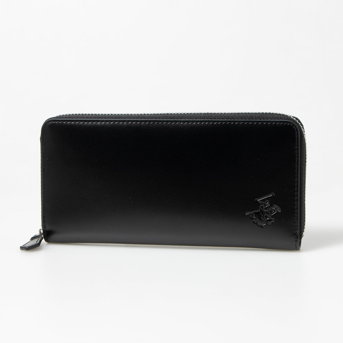 ビバリーヒルズポロクラブ BEVERLY HILLS POLO CLUB ラウンド長財布 （ブラック/ネイビー） ブラック/ネイビー