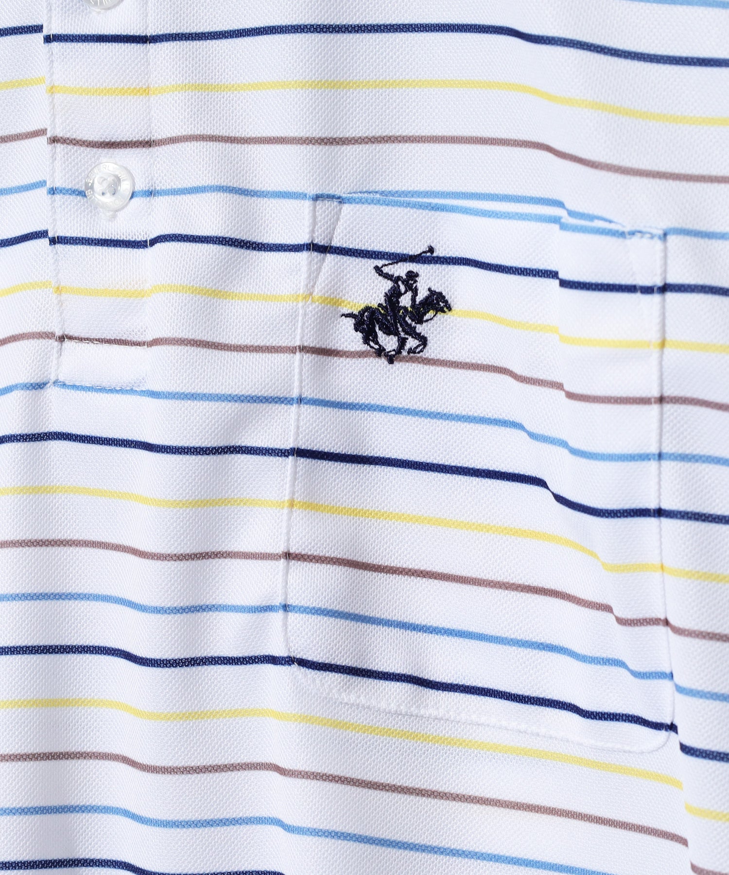 ビバリーヒルズポロクラブ BEVERLY HILLS POLO CLUB マルチボーダー リブ衿ポロシャツ メンズ ゴルフ 半袖 （レッド） レッド