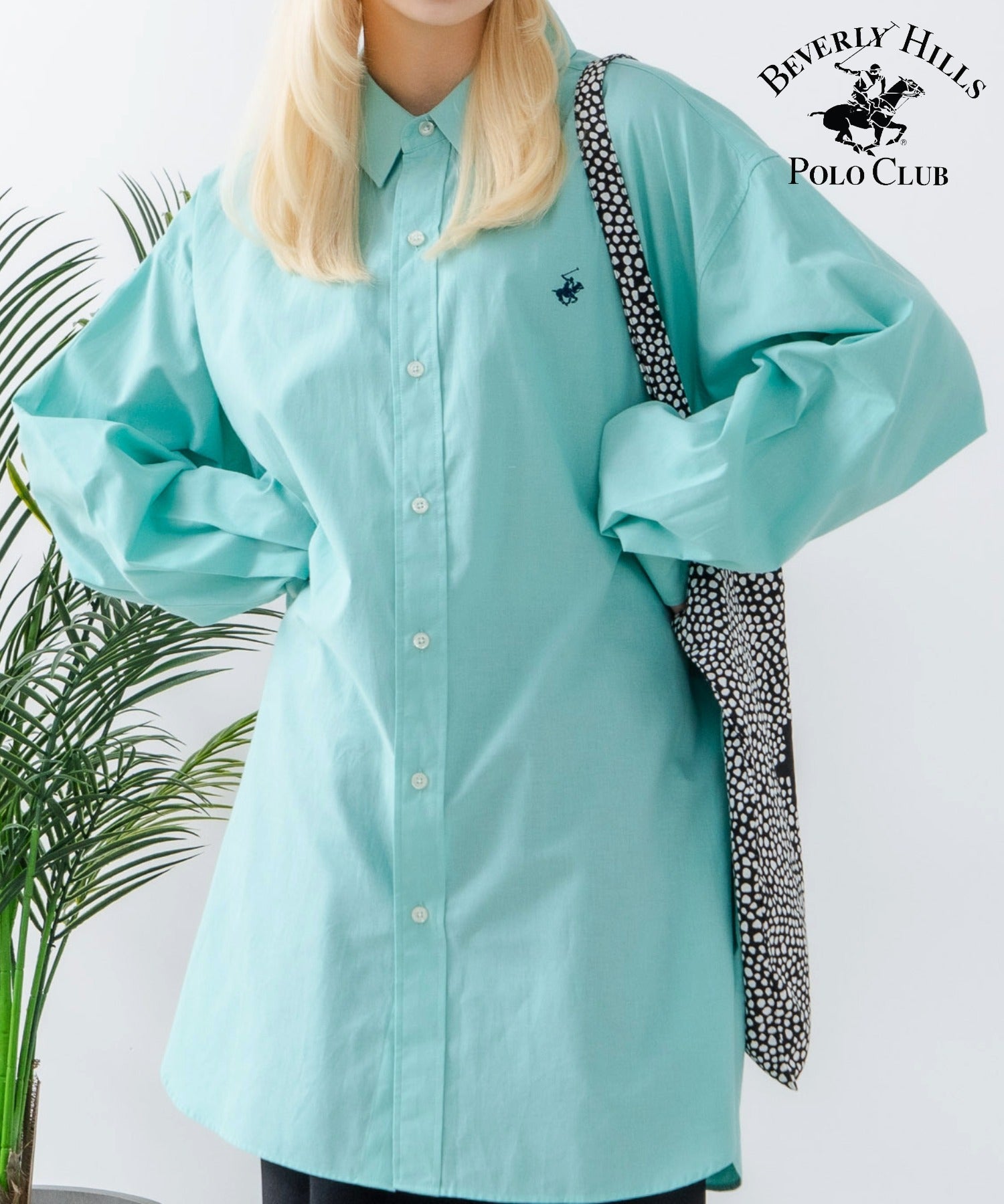 ビバリーヒルズポロクラブ BEVERLY HILLS POLO CLUB BHPC BIGシャツ （グリーン） グリーン