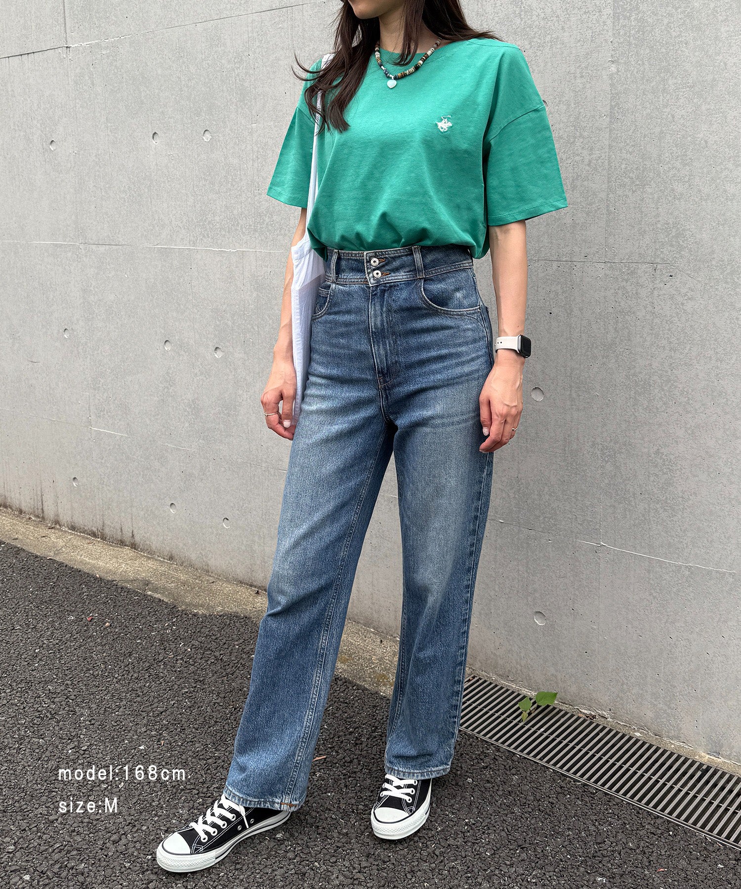 ビバリーヒルズポロクラブ BEVERLY HILLS POLO CLUB Classical pony logo tee クラシカルポニー刺繍Tシャツ （グリーン） グリーン