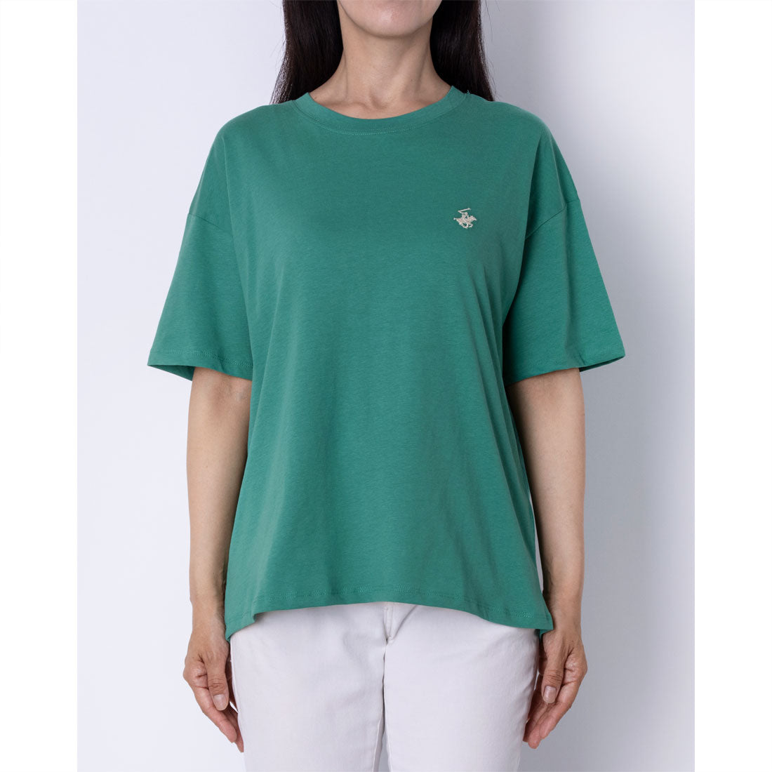 ビバリーヒルズポロクラブ BEVERLY HILLS POLO CLUB Classical pony logo tee クラシカルポニー刺繍Tシャツ （グリーン） グリーン