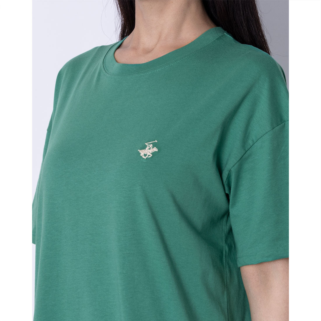 ビバリーヒルズポロクラブ BEVERLY HILLS POLO CLUB Classical pony logo tee クラシカルポニー刺繍Tシャツ （グリーン） グリーン