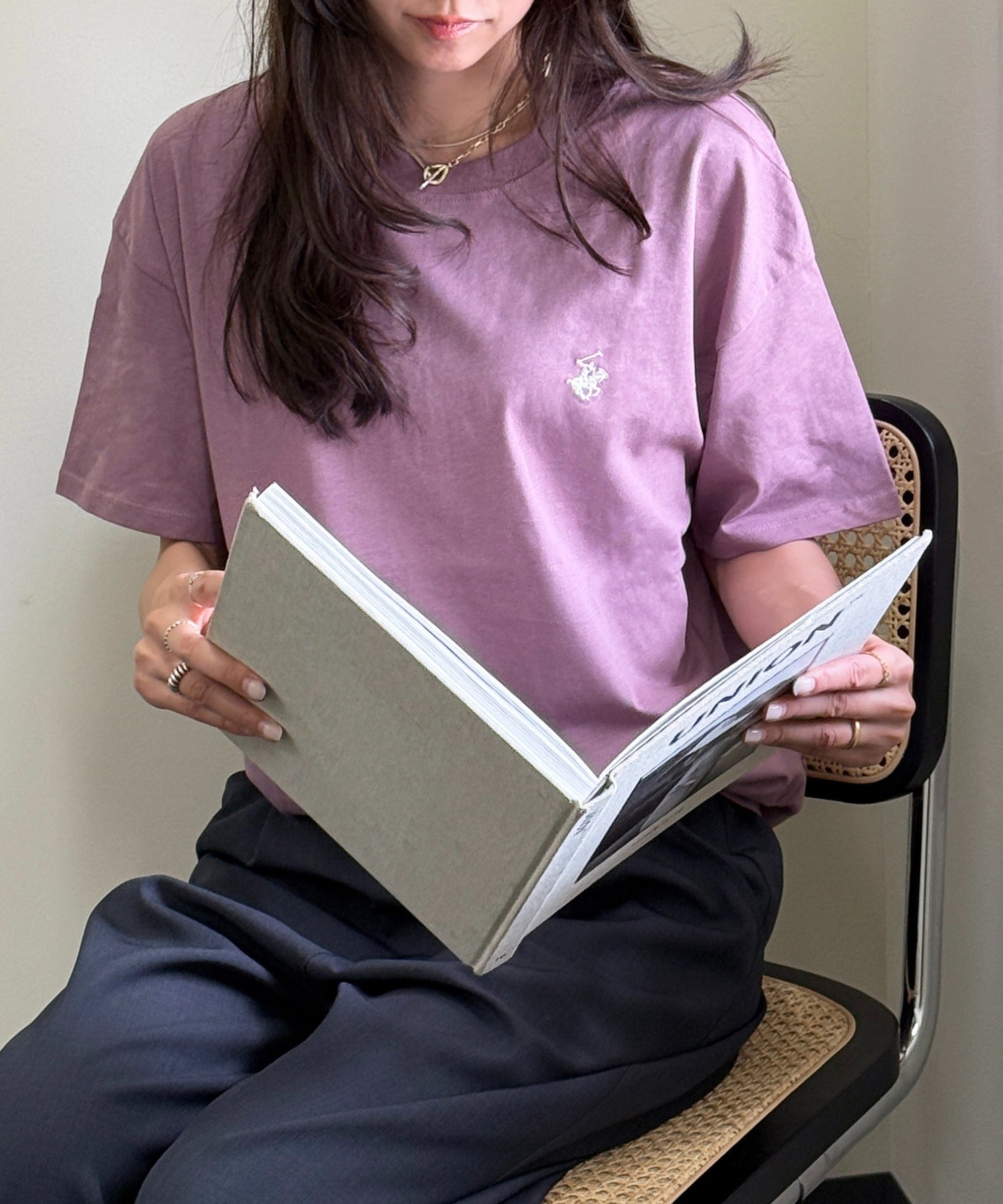 ビバリーヒルズポロクラブ BEVERLY HILLS POLO CLUB Classical pony logo tee クラシカルポニー刺繍Tシャツ （ワイン） ワイン