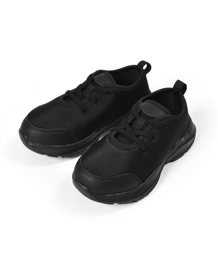 BeBe Boys Black Stretch Sneakers