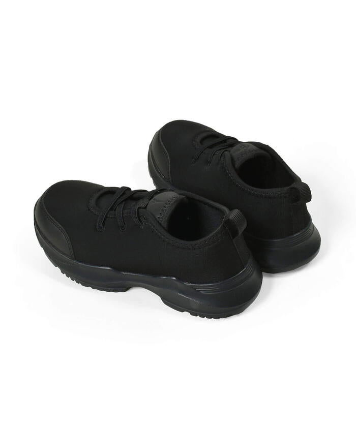BeBe Boys Black Stretch Sneakers