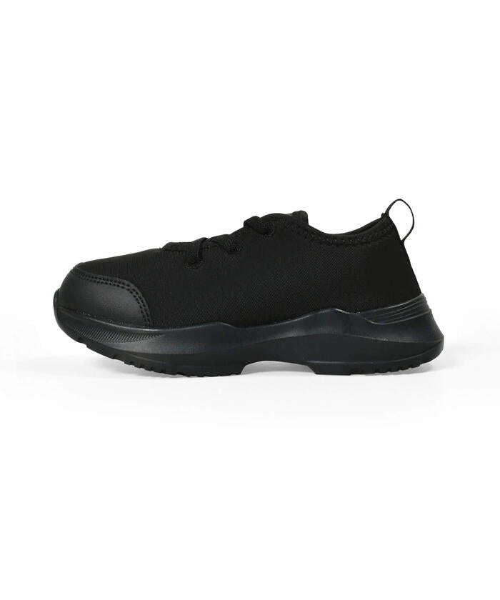 BeBe Boys Black Stretch Sneakers