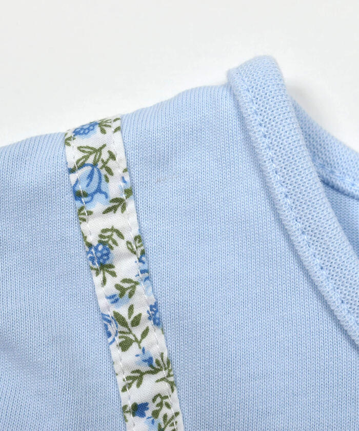 BeBe Long Sleeve T-Shirt + Pants Set with Floral Layered Design