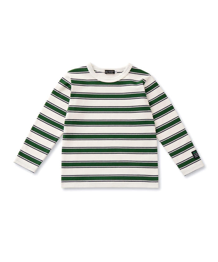 BeBe Side Pocket Short Sleeve T-Shirt + Striped Long Sleeve T-Shirt Set