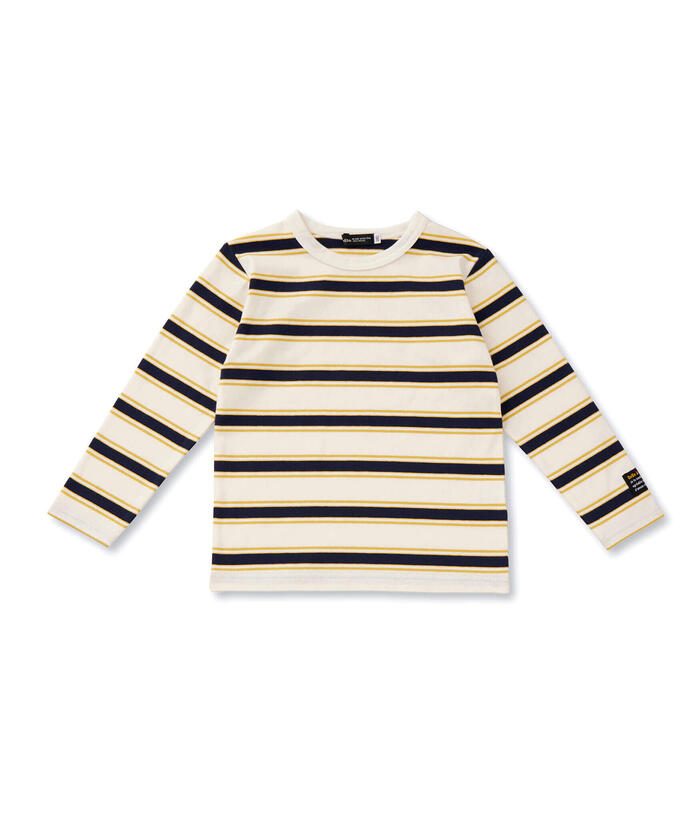 BeBe Side Pocket Short Sleeve T-Shirt + Striped Long Sleeve T-Shirt Set