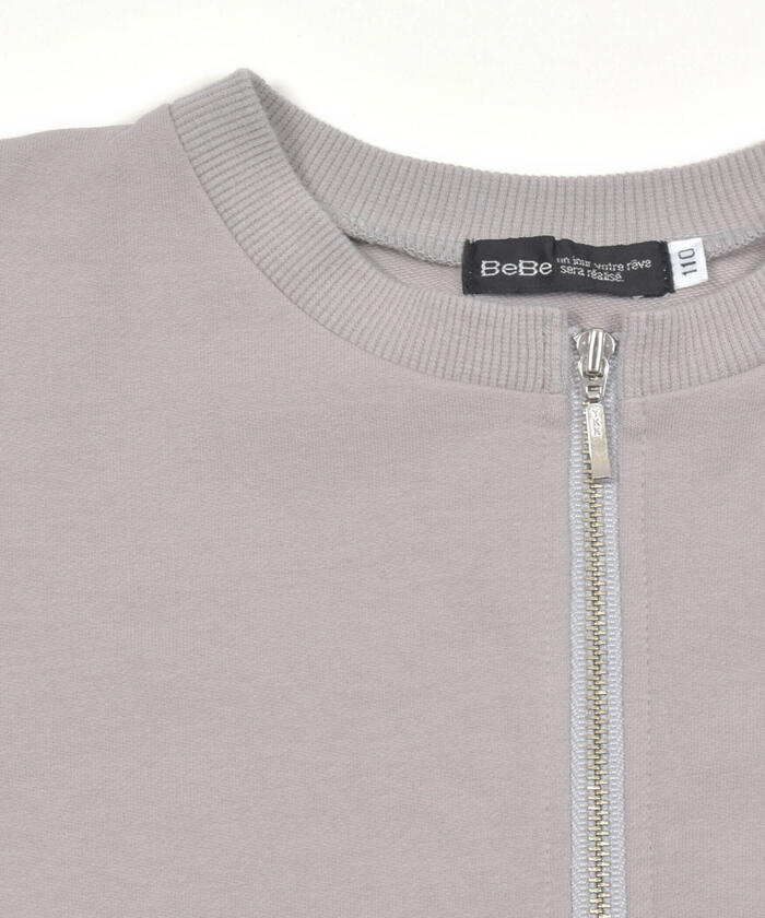 ベベ BeBe ジップカーディガン+半袖ロゴTシャツボーイズSET