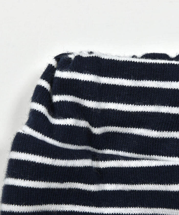 BeBe Logo Long Sleeve T-Shirt + Striped Pants Set