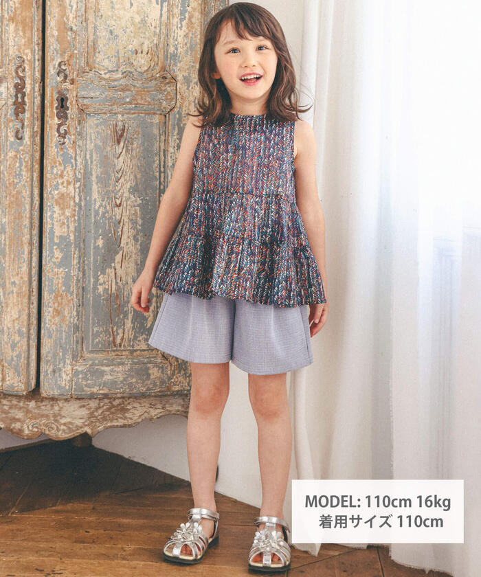 BeBe 【Matching】【DEVEAUX】Graphic Tiered Blouse