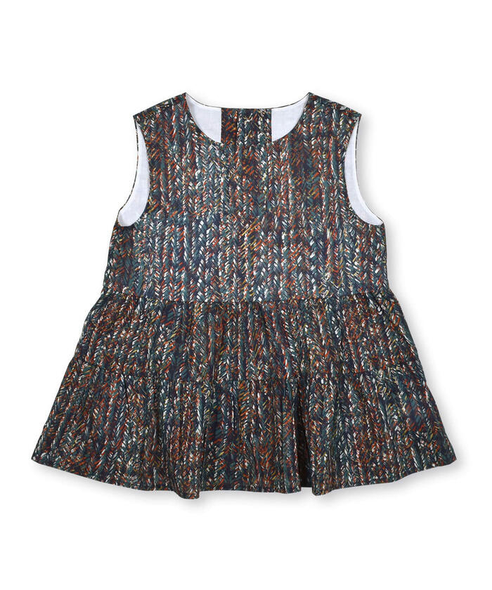 BeBe 【Matching】【DEVEAUX】Graphic Tiered Blouse