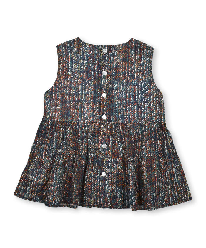 BeBe 【Matching】【DEVEAUX】Graphic Tiered Blouse