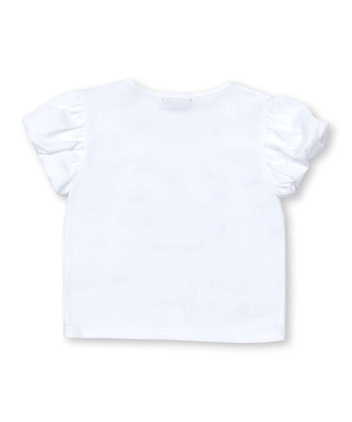 BeBe Bunny Print Balloon Sleeve T-Shirt