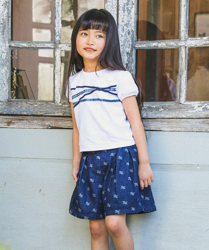 BeBe Ribbon Print T-Shirt