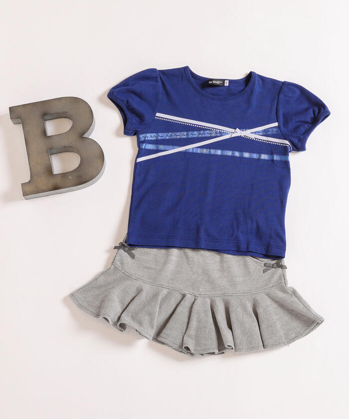 BeBe Ribbon Print T-Shirt