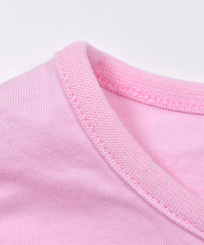 BeBe Matching Check Shoulder Ribbon Flare Sleeve T-Shirt