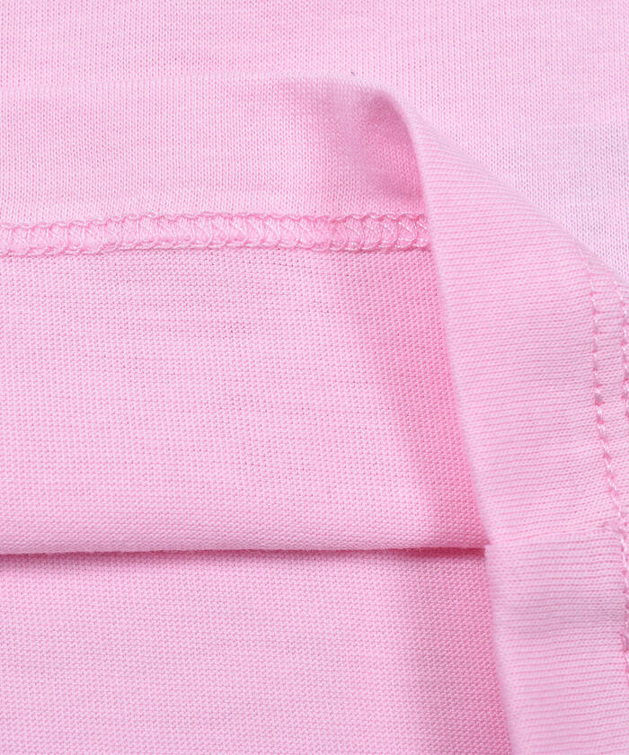 BeBe Matching Check Shoulder Ribbon Flare Sleeve T-Shirt