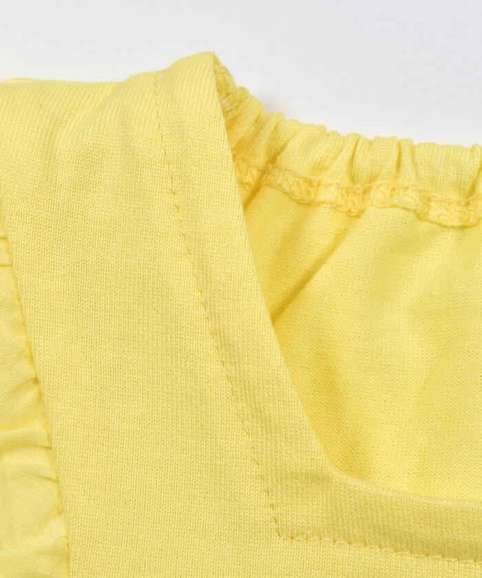 BeBe Lace Frill Flower Embroidery T-Shirt