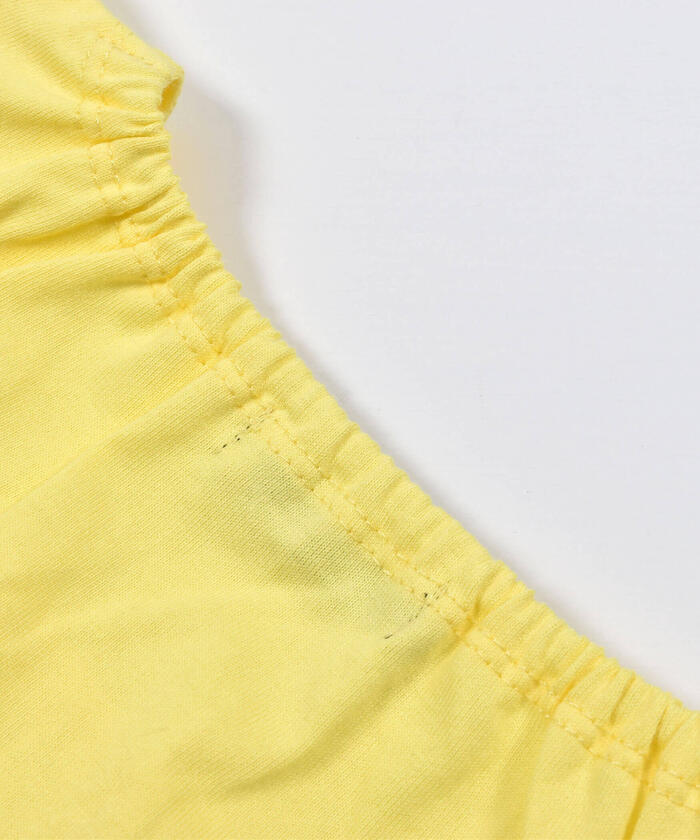 BeBe Lace Frill Flower Embroidery T-Shirt