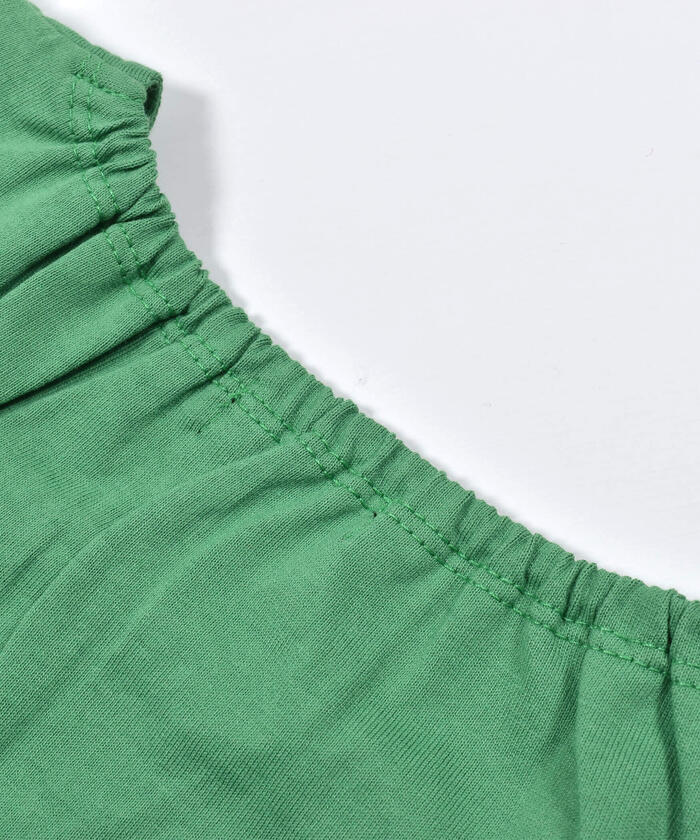 BeBe Lace Frill Flower Embroidery T-Shirt