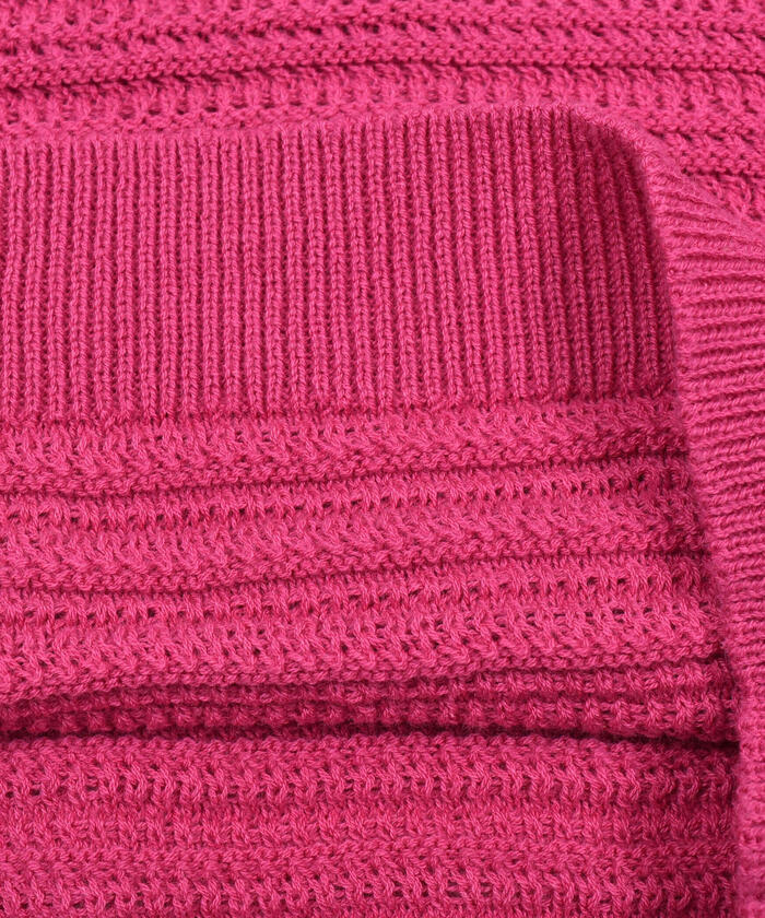 BeBe Cropped Frill Knit Pullover