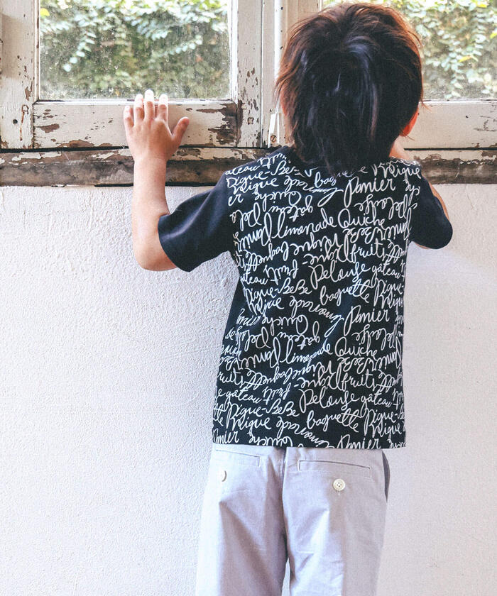✽BeBe✽☆オーダーページ BeBe 【Matching】 Handwritten Style Logo All-Over Print Color