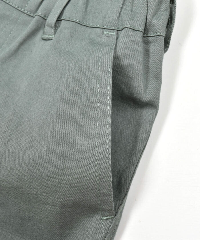 ベベ BeBe 裾ロゴストレッチツイルパンツ