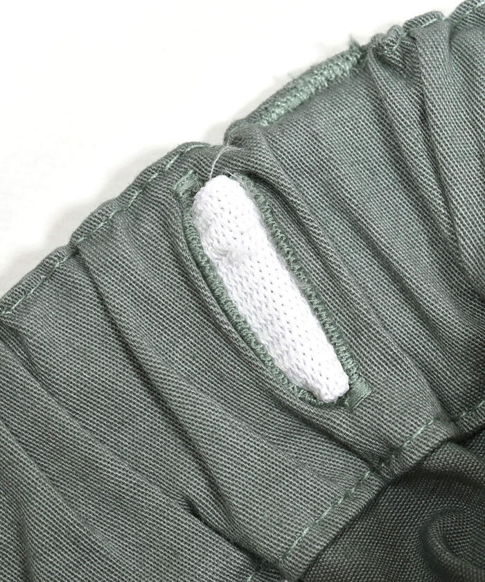 ベベ BeBe 裾ロゴストレッチツイルパンツ