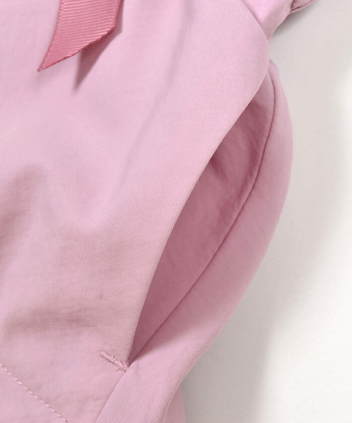BeBe 【Water-Repellent Finish】 Peplum Frill Taffeta Blouson