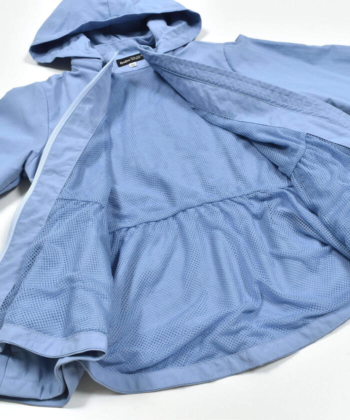 BeBe 【Water-Repellent Finish】 Peplum Frill Taffeta Blouson