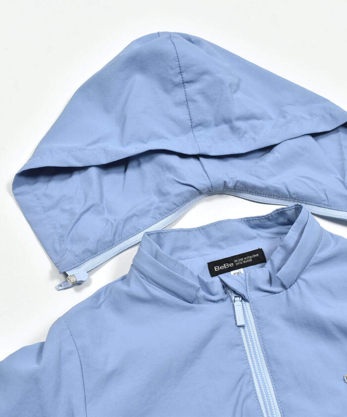 BeBe 【Water-Repellent Finish】 Peplum Frill Taffeta Blouson