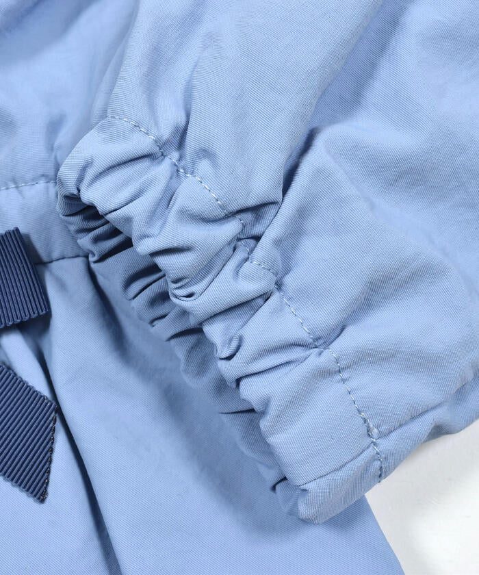 BeBe 【Water-Repellent Finish】 Peplum Frill Taffeta Blouson