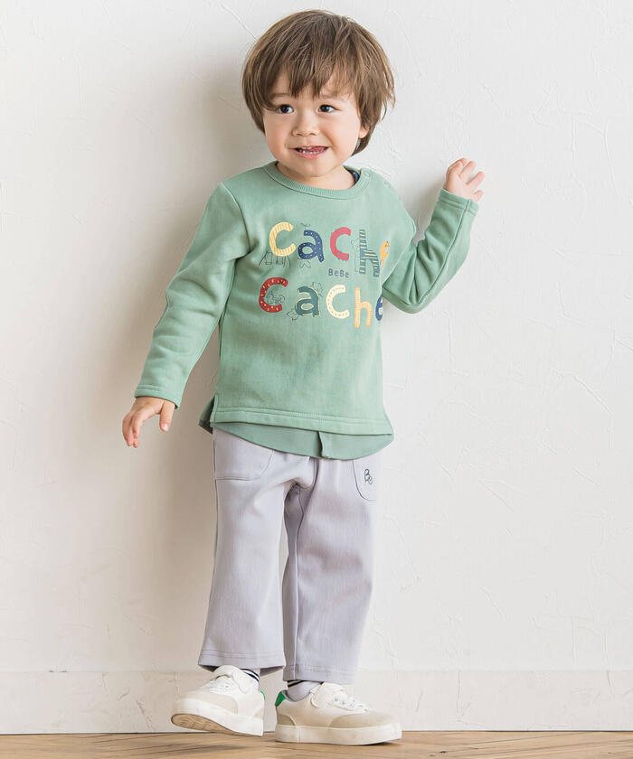 BeBe Hide-and-Seek Elbow Patch Layered Style Trainer